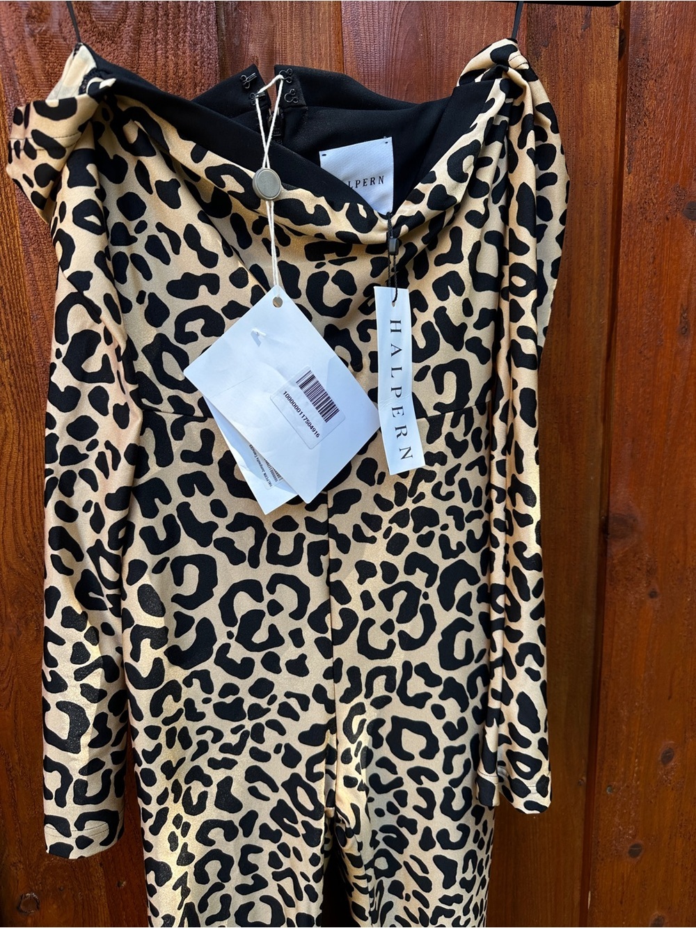 Halpern leopard jumpsuit - Picture 5 of 12